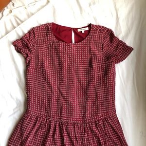 Madewell’s Silk Ascot Tile dress